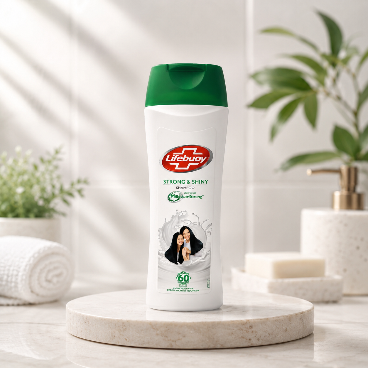 شامپو لایف‌بوی Strong & Shiny با پروتئین شیر 170 میلی‌لیتر  شامپو Lifebuoy Strong & Shiny با فرمول غنی‌شده از پروتئین شیر، به پاکسازی مو و پوست سر کمک کرده و در عین حال باعث نرمی، لطافت و درخشندگی بیشتر موها می‌شود. این شامپو برای استفاده روزانه طراحی شده و با شویندگی ملایم، موها را تمیز، خوش‌حالت و باطراوت نگه می‌دارد.  ترکیبات مغذی موجود در این محصول به تقویت ساقه مو کمک کرده و از کدر شدن و خشکی مو جلوگیری می‌کنند. پس از هر بار شستشو، موها نرم‌تر، براق‌تر و خوش‌حالت‌تر به نظر می‌رسند