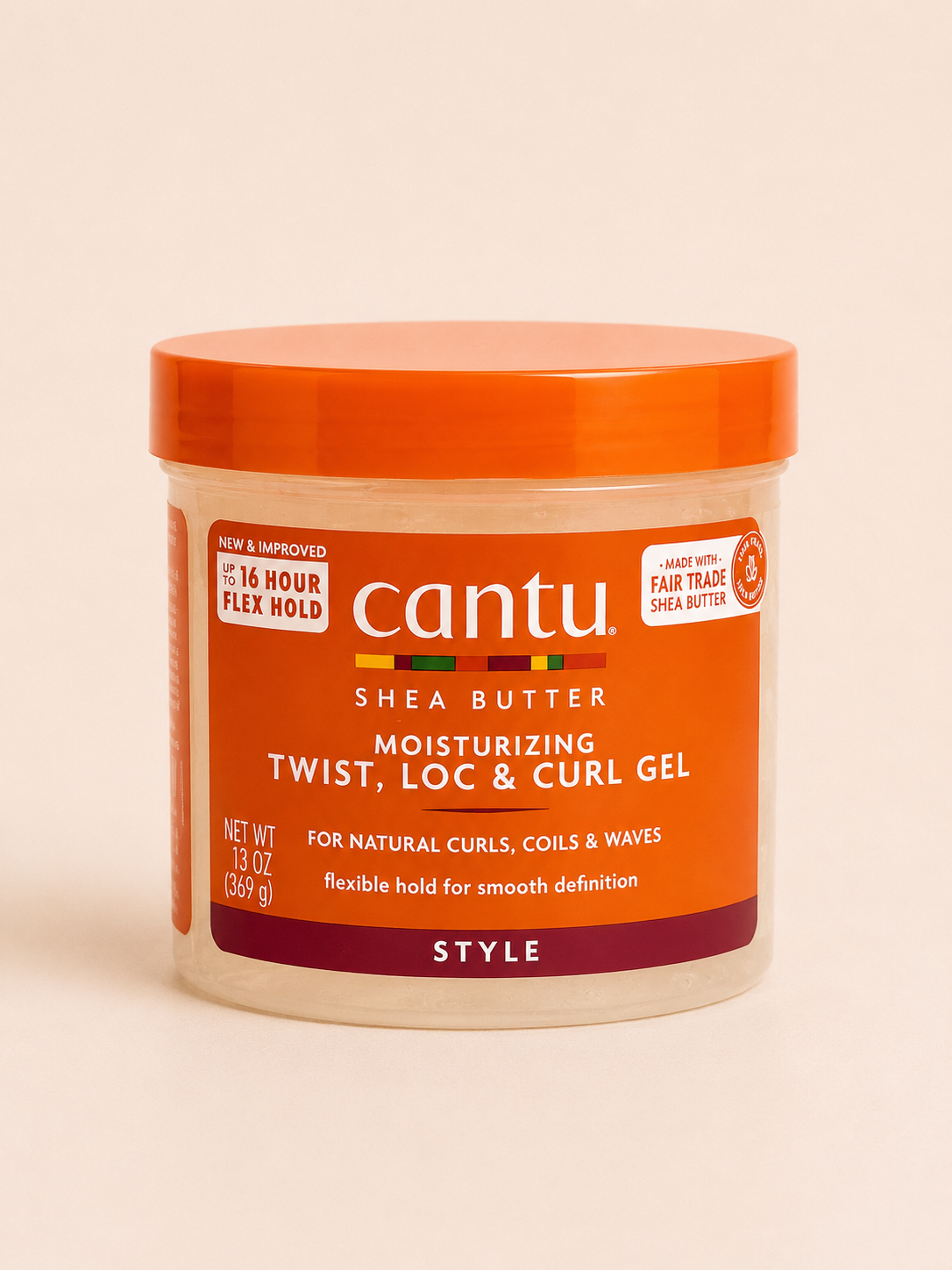 ژل آبرسان و حالت‌دهنده مو کانتو مدل Twist, Loc & Curl Gel  Cantu Shea Butter Moisturizing Twist, Loc & Curl Gel – 369 گرم
