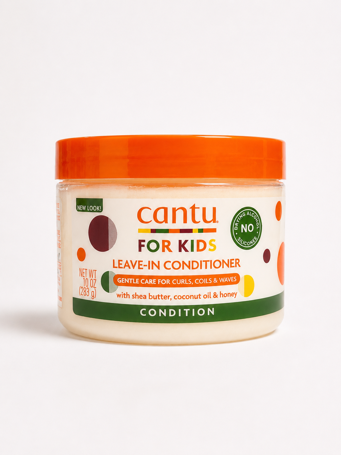 نرم‌کننده بدون آبکشی مو کودک کانتو (Cantu For Kids Leave-In Conditioner) حاوی شی باتر، روغن نارگیل و عسل 283 گرم