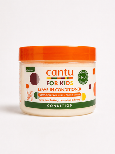 نرمکننده بدون آبکشی مو کودک کانتو (Cantu For Kids Leave-In Conditioner) حاوی شی باتر، روغن نارگیل و عسل 283 گرم