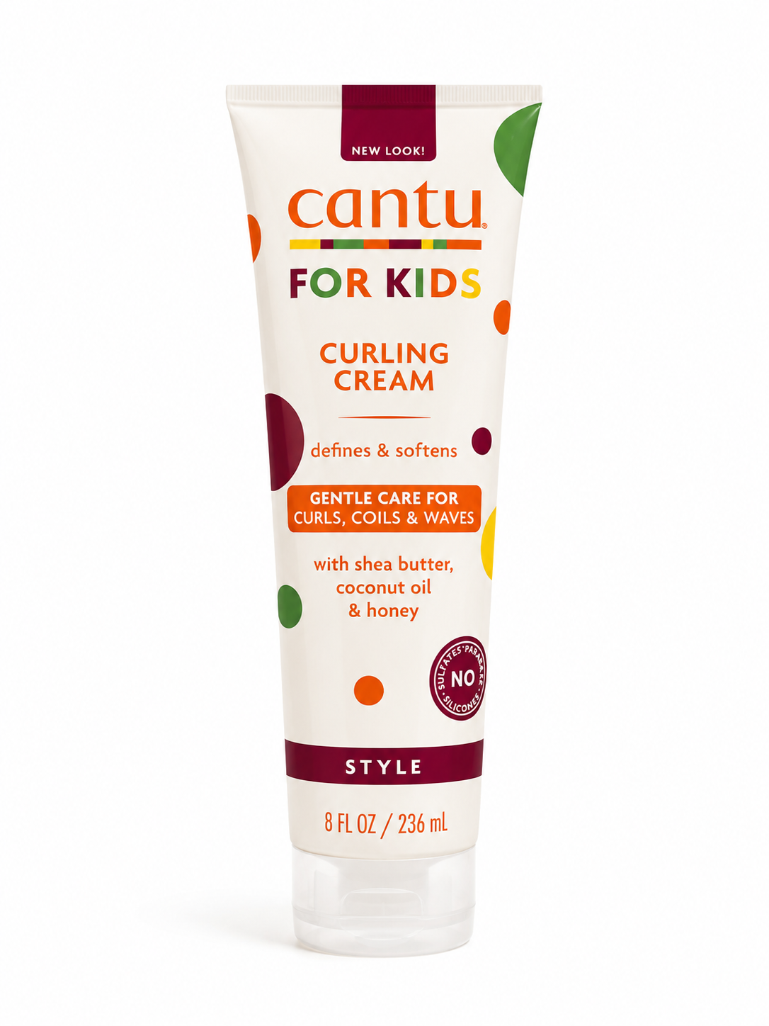 عنوان محصول  کرم حالت‌دهنده فر مو کودک کانتو (Cantu For Kids Curling Cream) حاوی شی باتر، روغن نارگیل و عسل 236 میلی‌لیتر