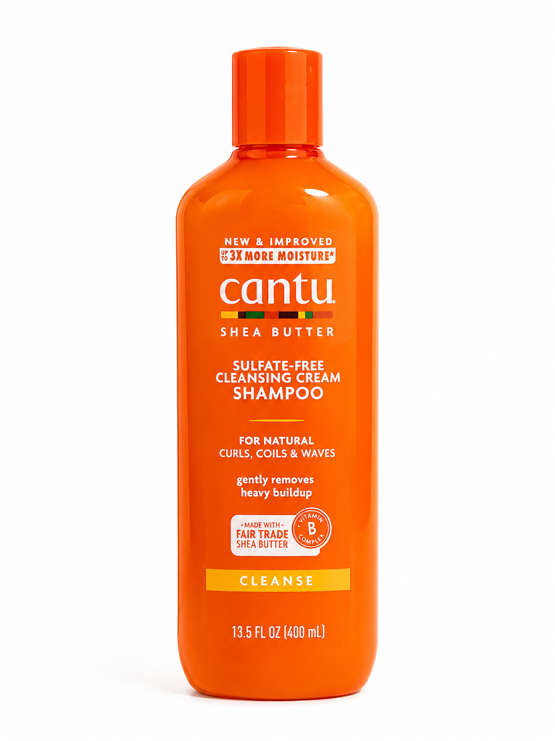 شامپو کرمی پاک‌کننده بدون سولفات کانتو (Cantu Shea Butter Sulfate-Free Cleansing Cream Shampoo) حجم 400 میلی‌لیتر