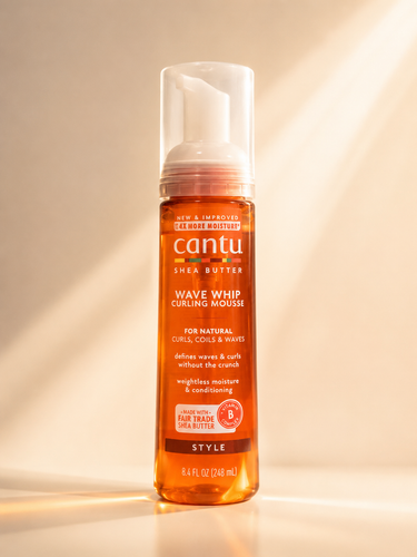 موس حالتدهنده فر مو کانتو شی باتر Cantu Shea Butter Wave Whip Curling Mousse 248ml