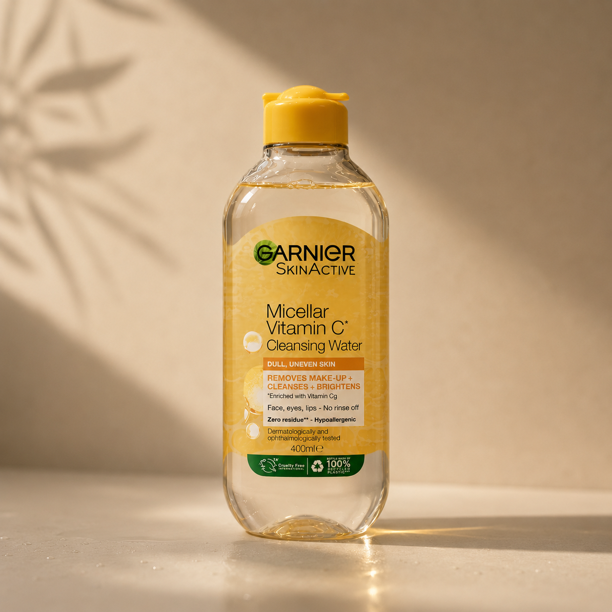 میسلار واتر ویتامین C گارنیر SkinActive مناسب پوست کدر و ناهماهنگ حجم 400 میلی‌لیتر