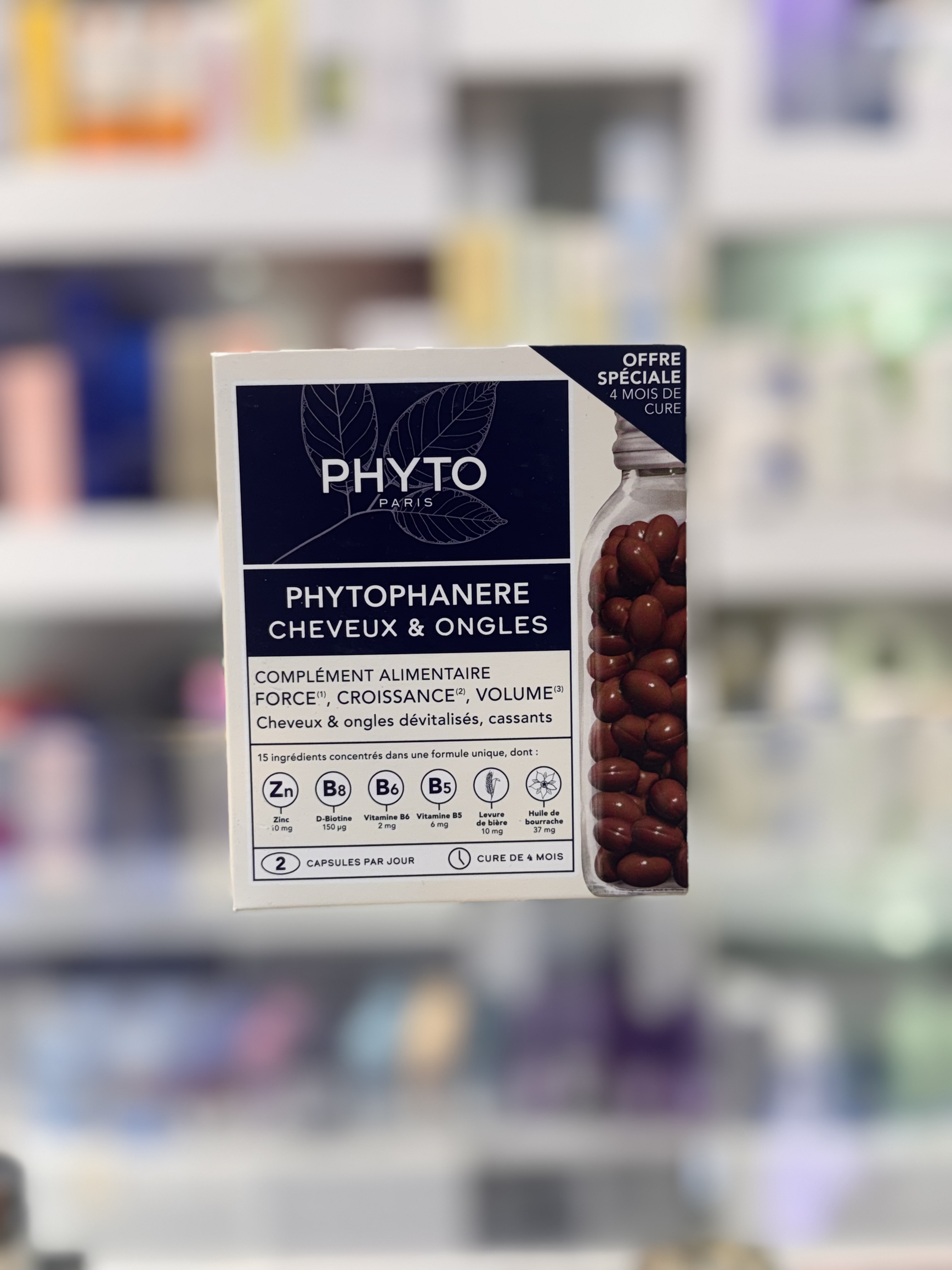 مکمل تقویت مو و ناخن فیتو مدل Phytophanère Hair & Nails (دوره ۴ ماهه)