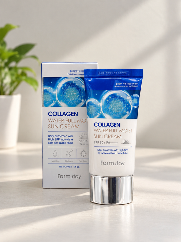 کرم ضد آفتاب کلاژن فارماستِی مدل Collagen Water Full Moist SPF 50+ PA++++