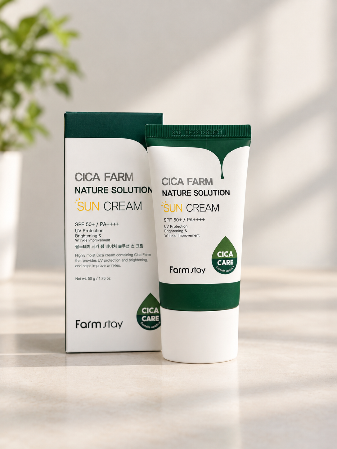 کرم ضد آفتاب سیکا فارم نیچر سولوشن Farmstay SPF 50+ PA++++