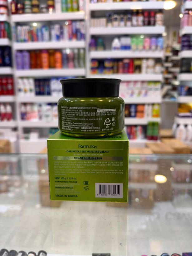 کرم مرطوبکننده دانه چای سبز فارماستی Farmstay Green Tea Seed Moisture Cream حجم ۱۰۰ گرم