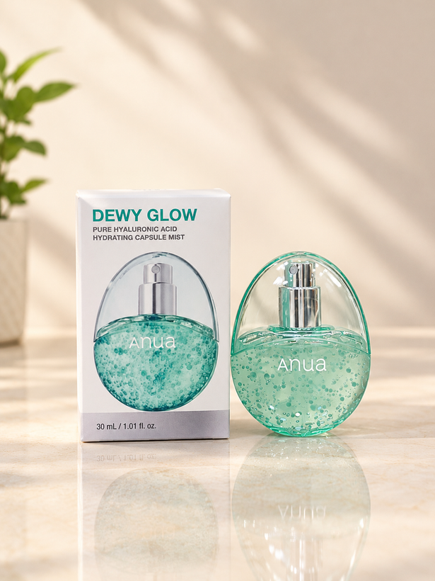 اسپری آبرسان و مرطوبکننده دیوی گلو آنوا حاوی هیالورونیک اسید ۳۰ میل | Anua Dewy Glow Hydrating Capsule Mist